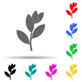 bay laurel tree multi color style icon. Simple glyph, flat vector of plants icons for ui and ux, website or mobile application Royalty Free Stock Photo