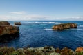 Bay of Martyrs. Tourist attraction on the Great Ocean Road. Rock formation in the ocean. Australia landscape. Victoria, Australia