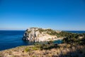 Bay off the coast of Lindos on Rhodes island, Greece.