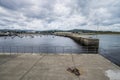 Bay with pier in Bray, Ireland