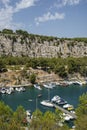 The bay Port Miou in Cassis in France