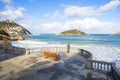 The bay of San Sebastian in Spain. Royalty Free Stock Photo
