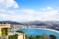 The bay of San Sebastian in Spain. Royalty Free Stock Photo