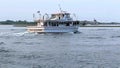 Charter fishing boat the Laura Lee Express leaving Captree Boat Basin for a night of fishing