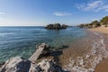 Bay at Stoupa Royalty Free Stock Photo