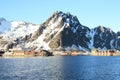 The bay of Svolvaer in Lofoten Royalty Free Stock Photo