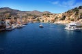 Bay on symi island, Greece