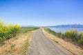 The bay trail near Sunnyvale, San Francisco bay area, California