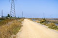 The bay trail near Sunnyvale, San Francisco bay area, California