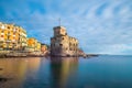 Bay view of the Castle of Rapallo in Liguria, Italy Royalty Free Stock Photo