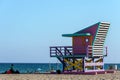 Bay watchers hut in the Beach of San Juan in Alicante Royalty Free Stock Photo