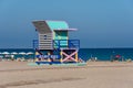 Bay watchers hut in the Beach of San Juan in Alicante Royalty Free Stock Photo