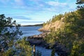 Bay of water in lake Vattern Sweden Royalty Free Stock Photo