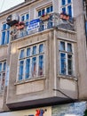 Bay Window on Older Style Bucharest Apartment building, Romania