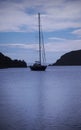 Bay yacht mooring