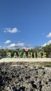 Bayahibe colorful sign in Los Melones Dominican Republic