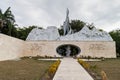 BAYAMO, CUBA - JAN 30, 2016: Monument of the Cuban greats at Plaza de la Patria Fatherland Sqaure in Bayamo, Cu