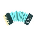 Bayan or accordion folk music instrument for ethnic orchestra