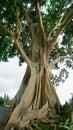 Bayan Ancient Tree In Bali: The Kayu Putih Giant Tree Royalty Free Stock Photo