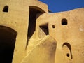 Adobe made stairway in Bayazeh Castle near Yazd , Iran