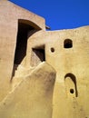 Adobe made stairway in Bayazeh Castle near Yazd , Iran