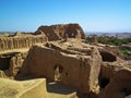 The ruins of Bayazeh Castle near Yazd Iran