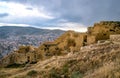 Medieval ruined fortress Bayburt in Turkey Royalty Free Stock Photo