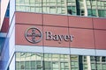 Bayer AG sign at the company office in Silicon Valley Royalty Free Stock Photo