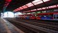 Bayerisches Regiobahn train during stop at the station