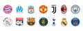 Bayern, Liverpool, Juventus, Manchester United and City, Real, Ajax, Milan, Barcelona, Tottenham, Lyonnais, Monaco, Borussia