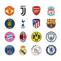 Bayern, Liverpool, Juventus, Manchester United and City, Real, Ajax, Milan, Inter, Barcelona, Tottenham, Atletico Madrid, Monaco,