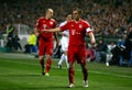 Bayern Munchen's Philipp Lahm and Arjen Robben Royalty Free Stock Photo