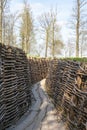 Bayernwald Trenches world war one flanders Belgium Royalty Free Stock Photo