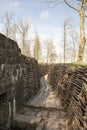 The Bayernwald Trenches world war one flanders Belgium Royalty Free Stock Photo