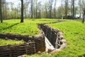 Bayernwald Trenches world war one flanders Belgium Royalty Free Stock Photo
