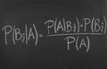 Bayes\' theorem in mathematics.