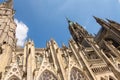 Architecture details of the Cathedral Notre-Dame of Bayeux . Calvados department, Normandy, France Royalty Free Stock Photo