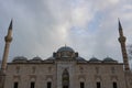 Bayezid or Beyazit Mosque view with cloudy sky