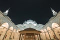 Bayezid Mosque view at night.