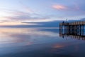 Bayfront Park at sunset in Daphne, Alabama Royalty Free Stock Photo