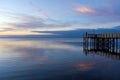 Bayfront Park at sunset in Daphne, Alabama Royalty Free Stock Photo