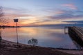 Bayfront Park at sunset in Daphne, Alabama Royalty Free Stock Photo