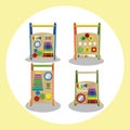 Baby Toddler Puzzle Toy Colorful Vector Royalty Free Stock Photo
