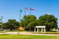 Baylor University Sign on the Campus of Baylor University in Waco, Texas Royalty Free Stock Photo