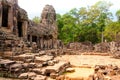 Bayon courtyard Royalty Free Stock Photo