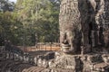 Bayon face Angkor Thom Royalty Free Stock Photo