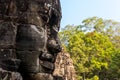 Bayon face Angkor wat Cambodia Royalty Free Stock Photo