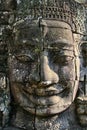 Bayon face Angkor Wat Cambodia Royalty Free Stock Photo