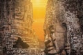 Bayon face Angkor wat Cambodia Royalty Free Stock Photo