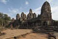 Spires of Bayon Temple in Angkor Thom, Siem Reap, Cambodia